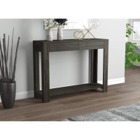 Console Sofa Table - 40 Grey With 2 Drawers Modern Contemporary Rectangle Mdf