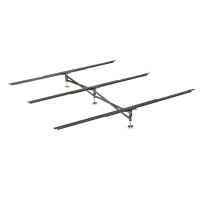 Glideaway Fba_Gs-3 Xs X Support Bed Frame System Gs-3 Xs Model 3 Cross Rails And 3 Legs - Strong Center Support Base For Full Queen And King Mattress Box Springs And Bed Foundations
