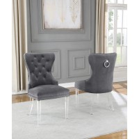 Best Quality Furniture Dining Chairs, Dark Gray