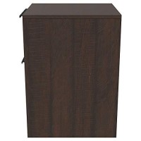 Benjara Two Tone Wooden Cabinet With 2 File Drawers, Brown