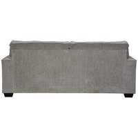 Benjara Fabric Upholstered Queen Size Sofa Sleeper With Tapered Block Legs, Gray