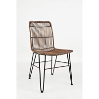 Jofran Weaver Hairpin (Set Of 2) Dining Chair, 19Wx2325Dx34H, Rattan Brown