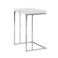 Benjara Textured Wooden Top End Table With Metal Base, Set Of 3, White And Silver