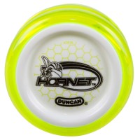 Duncan Toys Hornet Pro Looping Yo-Yo With String, Ball Bearing Axle And Plastic Body, Green With White Cap
