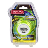 Duncan Toys Hornet Pro Looping Yo-Yo With String, Ball Bearing Axle And Plastic Body, Green With White Cap