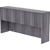Lorell Essential, 75 X 15 X 36, Weathered Charcoal Laminate Desking Hutch