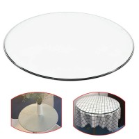 Tempered Glass Dining Table Top, 9Mm Thick Round Coffee Table Glass Plate, Suitable For Indooroutdoor Tables