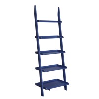 Convenience Concepts American Heritage Bookshelf Ladder, Cobalt Blue