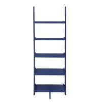 Convenience Concepts American Heritage Bookshelf Ladder, Cobalt Blue
