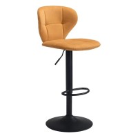 Zuo Modern - Salem Bar Chair Yellow - Modern - Seating - Steel, Foam, 100% Polyester - Indoor - 439In Height