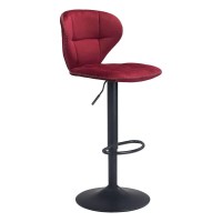Zuo Modern - Salem Bar Chair Red - Modern - Seating - Steel, Foam, 100% Polyester - Indoor - 439In Height
