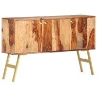 Vidaxl Solid Wood Sheeshammango Sideboard Side Storage Cabinet Multi Colors