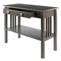 Winsome Stafford Occasional Table, 29 H, Oyster Gray