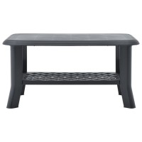 Vidaxl Coffee Table Anthracite 35.4X23.6X18.1 Plastic