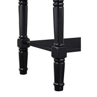 Convenience Concepts Country Oxford 2-Drawer Console Table, Black