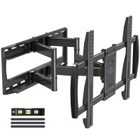 Mountup Tv Wall Mount Full Motion For Most 47-90 Flat/Curved Tvs, Swivel Tilt Tv Mount For 65 70 75 80 82 85 Inch Tvs, Tv Bracket For Max 24 Inches Studs, Up To 154Lbs, Max Vesa 800X400 Mu0015