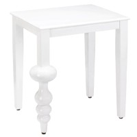 Nikki Chu Home Milan White Accent Table