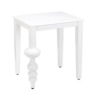 Nikki Chu Home Milan White Accent Table