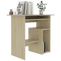 Vidaxl Desk Sonoma Oak 31.5X17.7X29.1 Engineered Wood