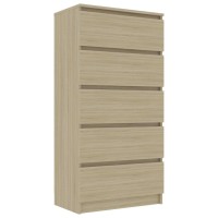 Vidaxl Drawer Sideboard Sonoma Oak 23.6X13.8X47.6 Engineered Wood