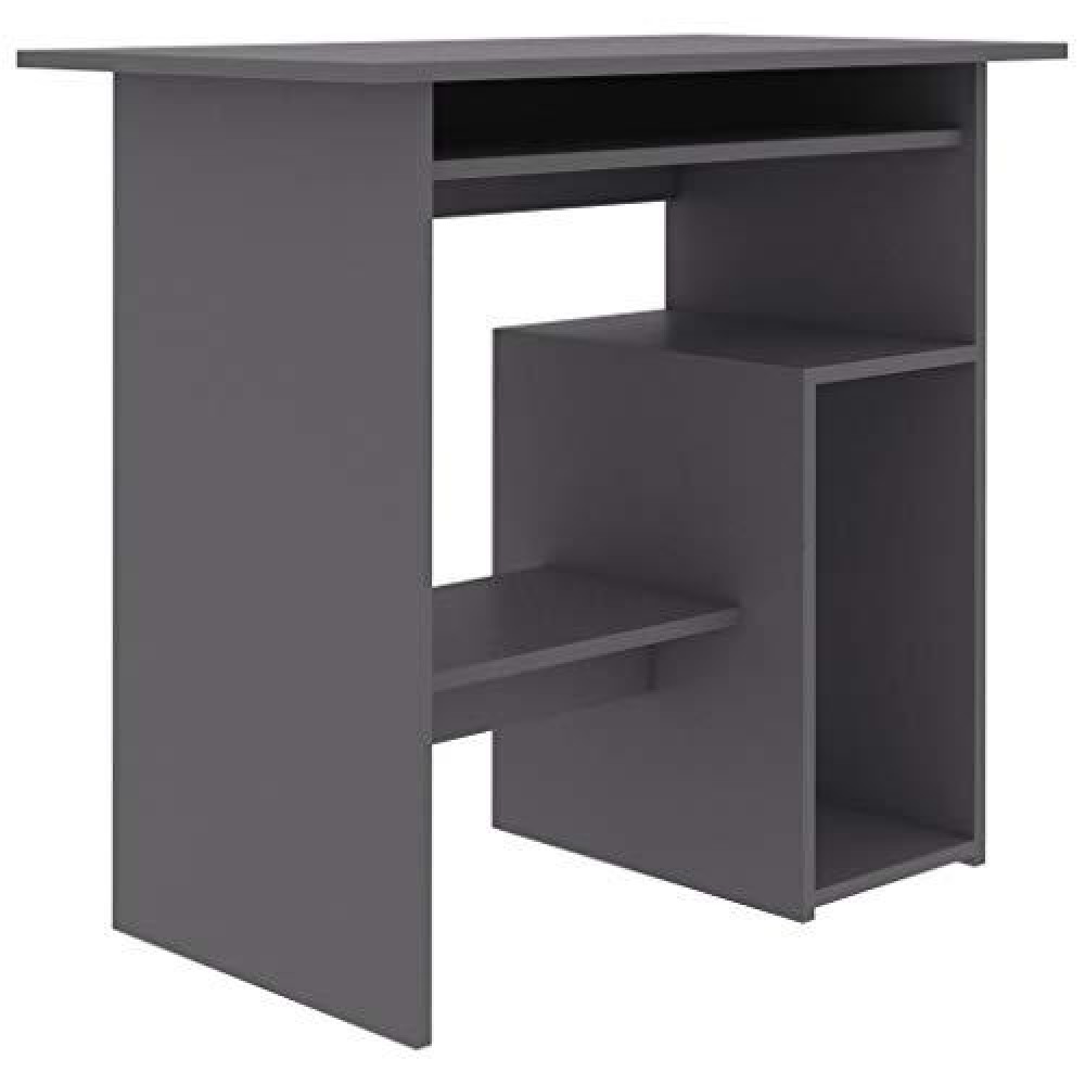 Vidaxl Desk Gray 31.5X17.7X29.1 Chipboard