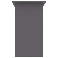 Vidaxl Desk Gray 31.5X17.7X29.1 Chipboard