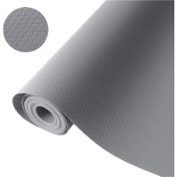 Bloss Shelf Linerson Adhesive Eva Drawer Mat Liners Roll For Bathroom,Kitchen,Desks,Deco Shelves 177A118 Inch-Grey