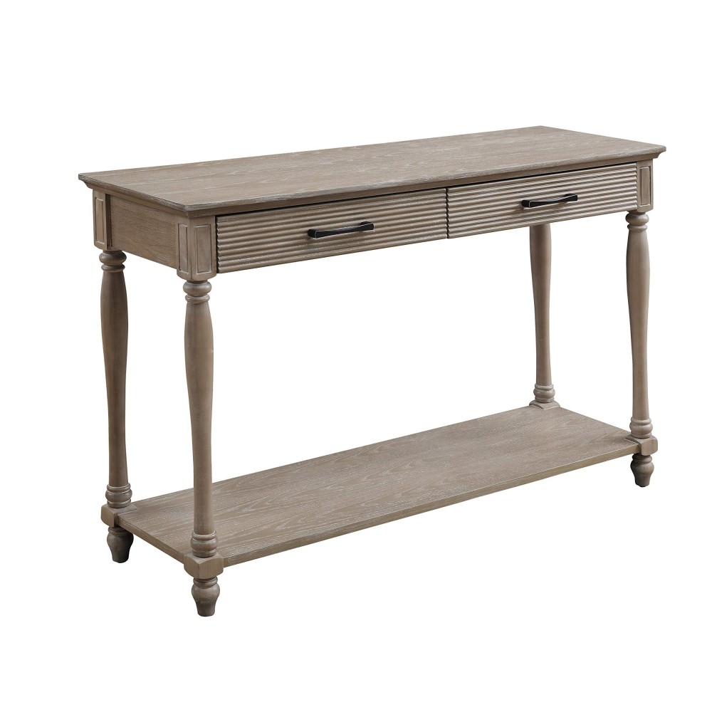 Acme Furniture Ariolo Sofa Table, Antique White