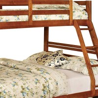 Benjara Transitional Style Twin Over Full Bunk Bed With Drawers, Brown