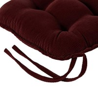 Greendale Home Fashions Cherokee 2-Piece Jumbo Rocking Chair Cushion Set, Sangria 2 Count