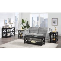 Convenience Concepts Florence End Table, Black