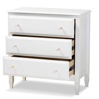 Baxton Studio Naomi Classic And Transitional White Finished Wood 1-Drawer Bedroom Nightstand