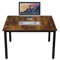 Dlandhome Small Computer Desk For Home Office Activity Table Writing Table For Small Spaces Study Table Student Laptop Desk (39 Inch, Retro)