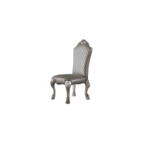 Acme Furniture Dresden Side Chair, Vintage Bone White & Pu