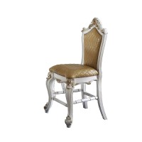 Acme Furniture Set Of 2 Counter Height Chairs, Butterscotchantique Pearl