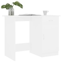 Vidaxl Desk White 39.4X19.7X29.9 Engineered Wood