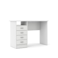 Tvilum Desk With 4 Drawers, White