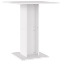 Vidaxl Bistro Table White 23.6X23.6X29.5 Engineered Wood