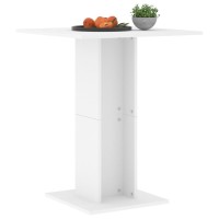 Vidaxl Bistro Table White 23.6X23.6X29.5 Engineered Wood