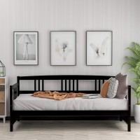 Merax Daybed Twin, Daybed Frame, Solid Wood Daybed Twin Size, For Kidsteens, No Box Spring Required, Espresso