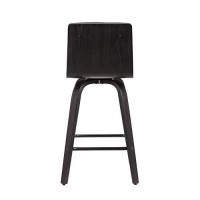 Benjara Leatherette Counter Height Bar Stool With Horizontal Stitching, Gray