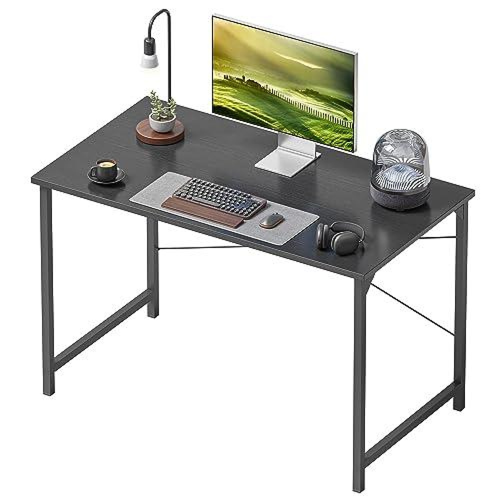 Cubicubi Computer Desk, 40 Inch Home Office Desk, Modern Simple Style Pc Table For Home, Office, Study, Writing, Black