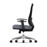 Realspacea Levari Meshvegan Leather Mid-Back Task Chair, Grayblack, Bifma Compliant