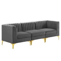 Modway Triumph Sofas, Gray