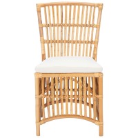 Safavieh Home Collection Erika Rattan Cushion (Set Of 2) Accent Chair, 0, Naturalwhite