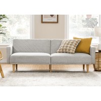 Mopio Chloe Futon Sofa Bed, Convertible Sleeper Sofa, Couch, Loveseat, With Tapered Legs, 77.5, Splitback Sofa, Small Couches For Living Room