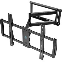 Perlesmith Full Motion Tv Wall Mount For 37-75 Inch Tvs With Vesa 600X400Mm, Corner Articulating Tv Mount Bracket With 27.36-Inch Long Arm Extension, Swivel, Tilt, Up To 110Lbs, 16 Wood Stud, Psxlf03