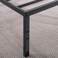 Best Price -Mattress 18 Inch Metal Platform Bed, Heavy Duty Steel Slats, No Box Spring Needed, Easy Assembly, Black, Queen