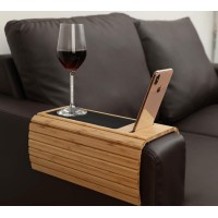 Gehe Sofa Arm Tray Table For Couch Flexiblefoldable Sofa Tray Couch Arm Table Perfect For Drinks Snacks Remote Control Or Phone Great Arm Tray For Couch Armrest