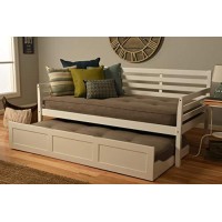 Kodiak Furniture Boho Trundle Bed Daybed Linen Stone Mattress